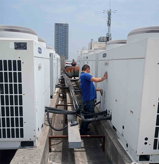 道里中央空调制热和不制冷系统维修方法